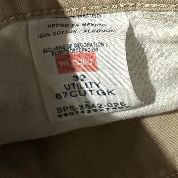 Wrangler Men's Tan and Cream Shorts - Picture 4 of 4